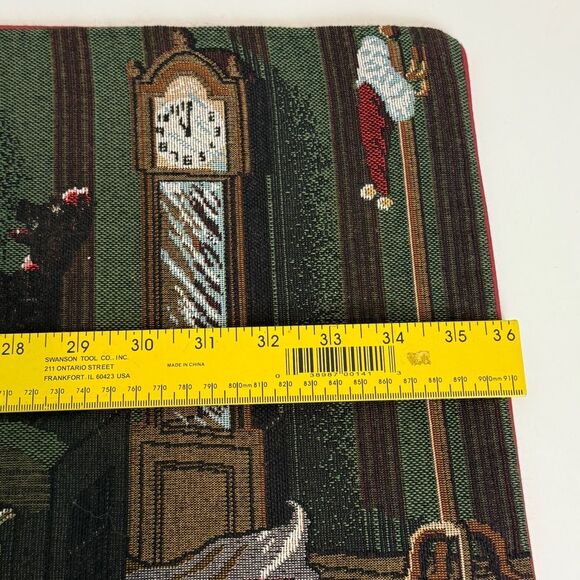 Vintage Coca-Cola Christmas Tapestry Table Runner 12x36 - Picture 7 of 7